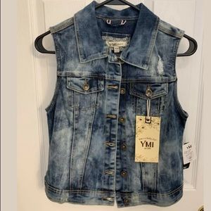 NEW Womens YMI distressed vest size S